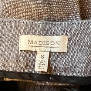 New Madison Heathered Gray Linen pants